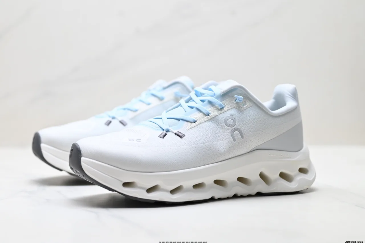 On Mesh-Upper Low-Top Sneakers in White · view 3
