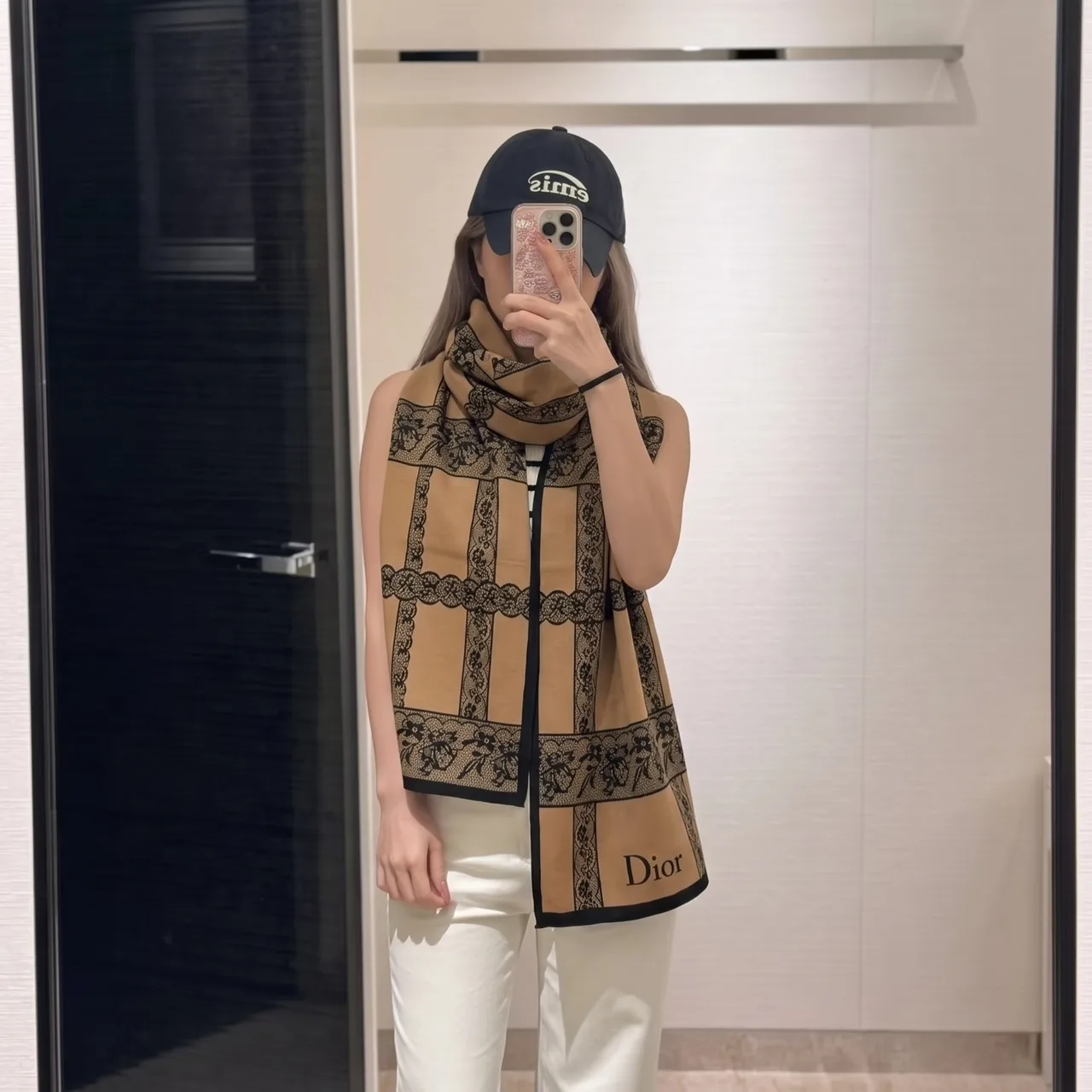 Dior Scarf in Tan · view 4