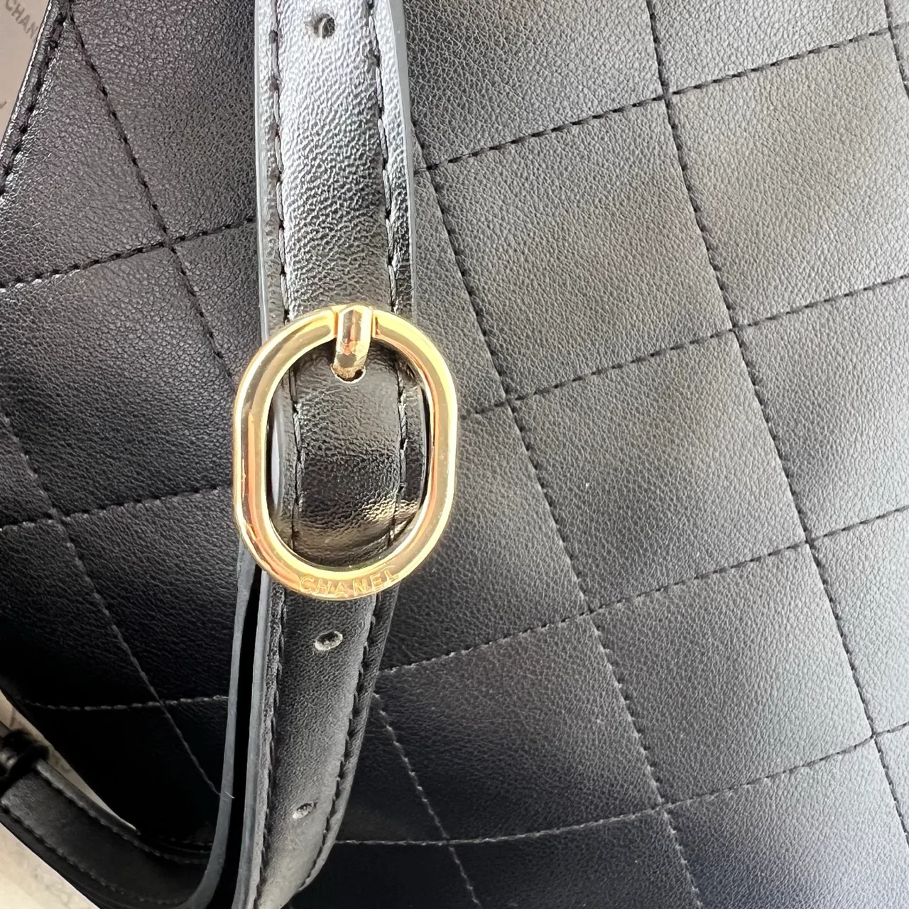Chanel Quilted Hobo Bag in Black · view 6