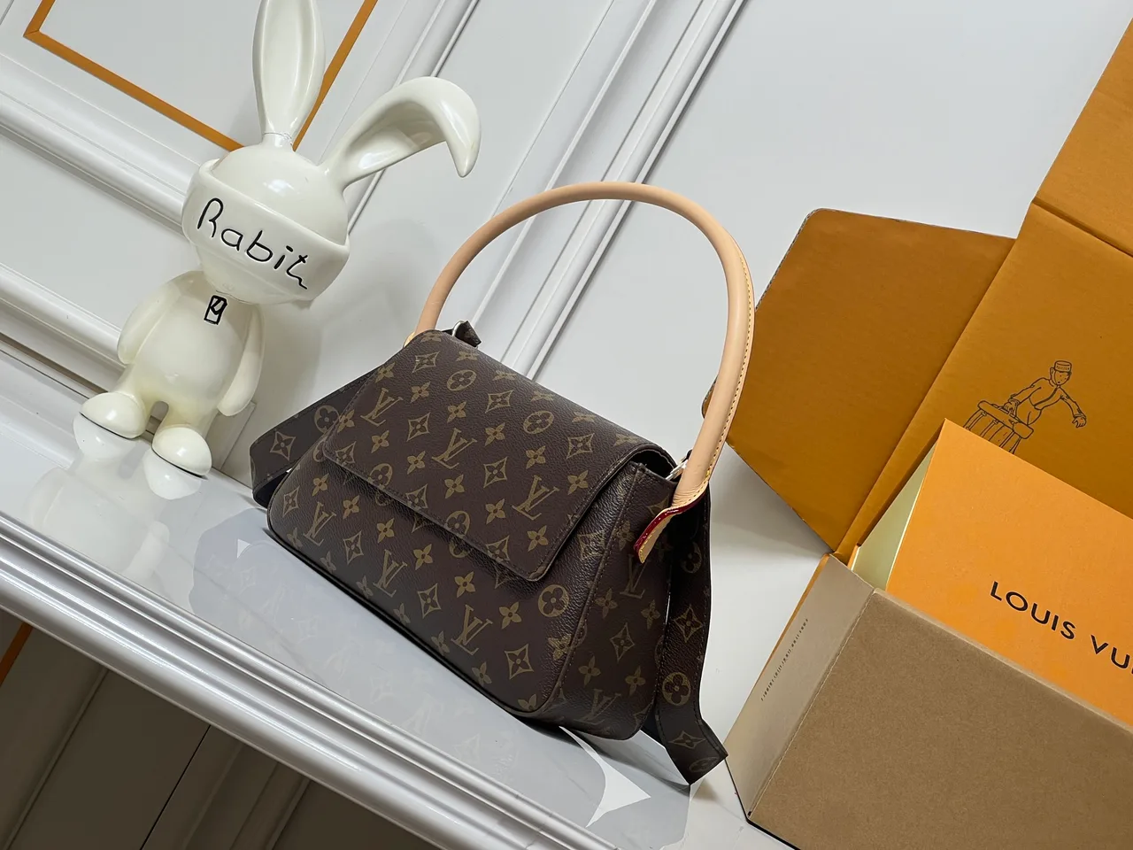 Louis Vuitton Monogram Hobo Bag in Brown · view 3