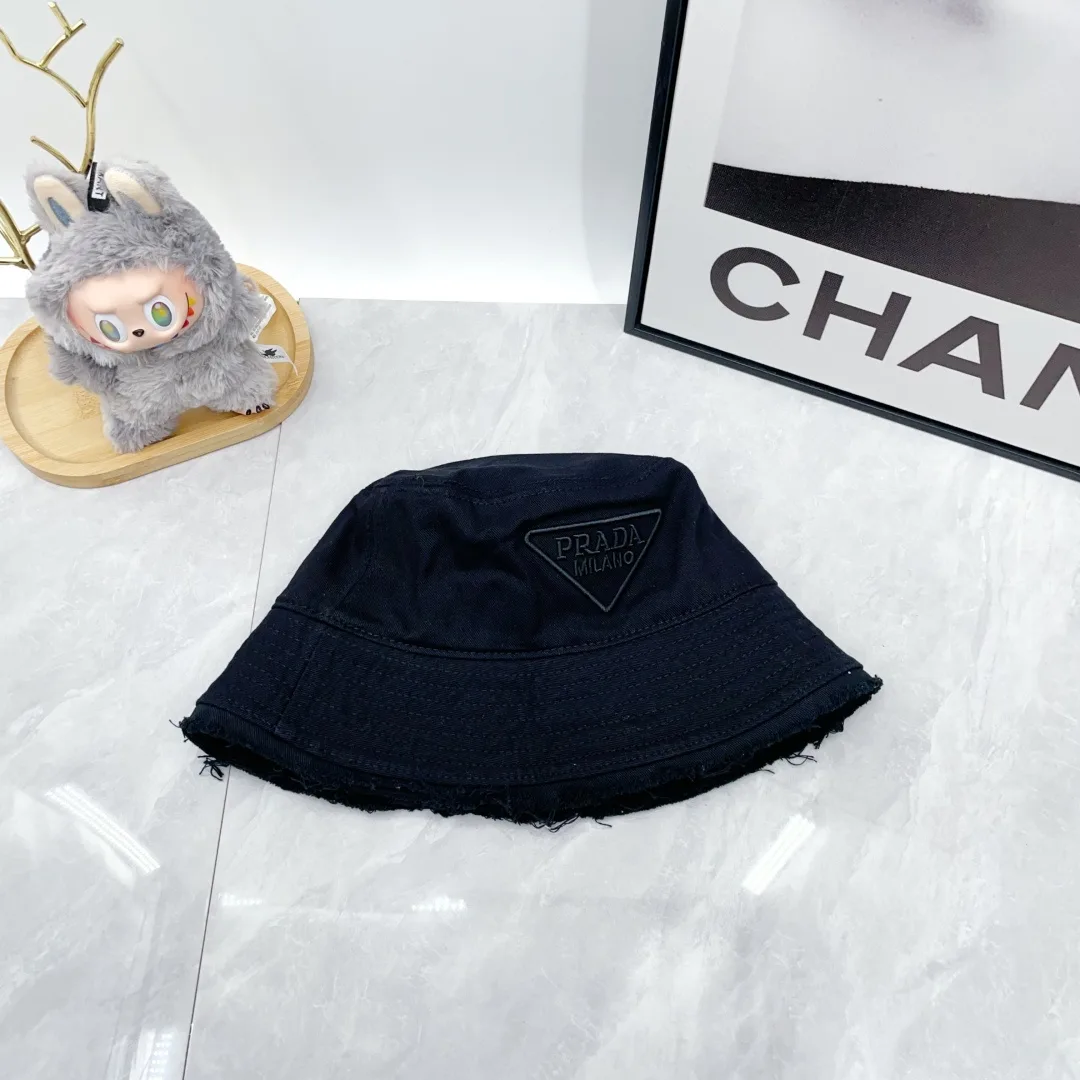 Prada Bucket Hat in Black / Orange / Beige / White · view 6