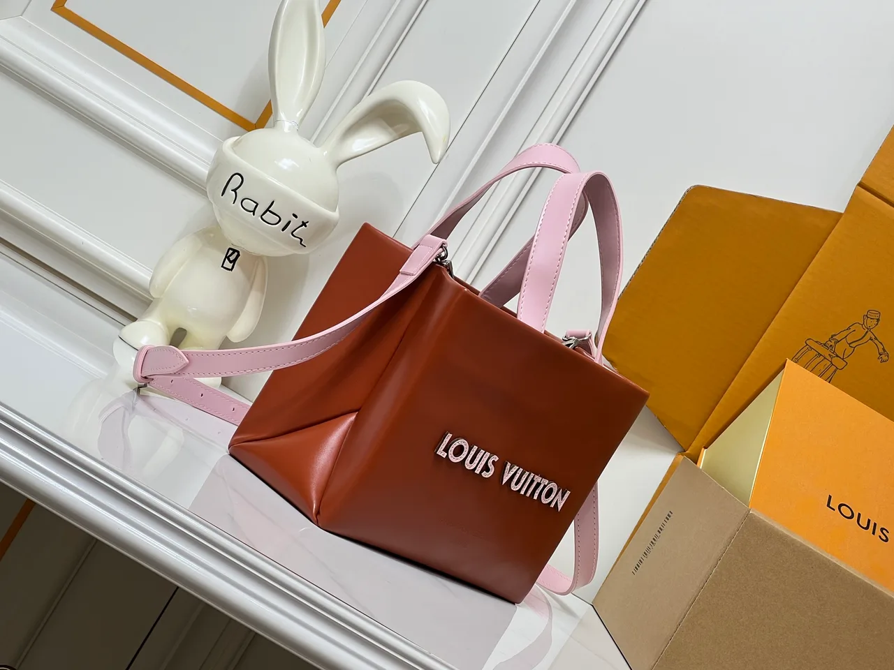 Louis Vuitton Cowhide Tote in Brown · view 2