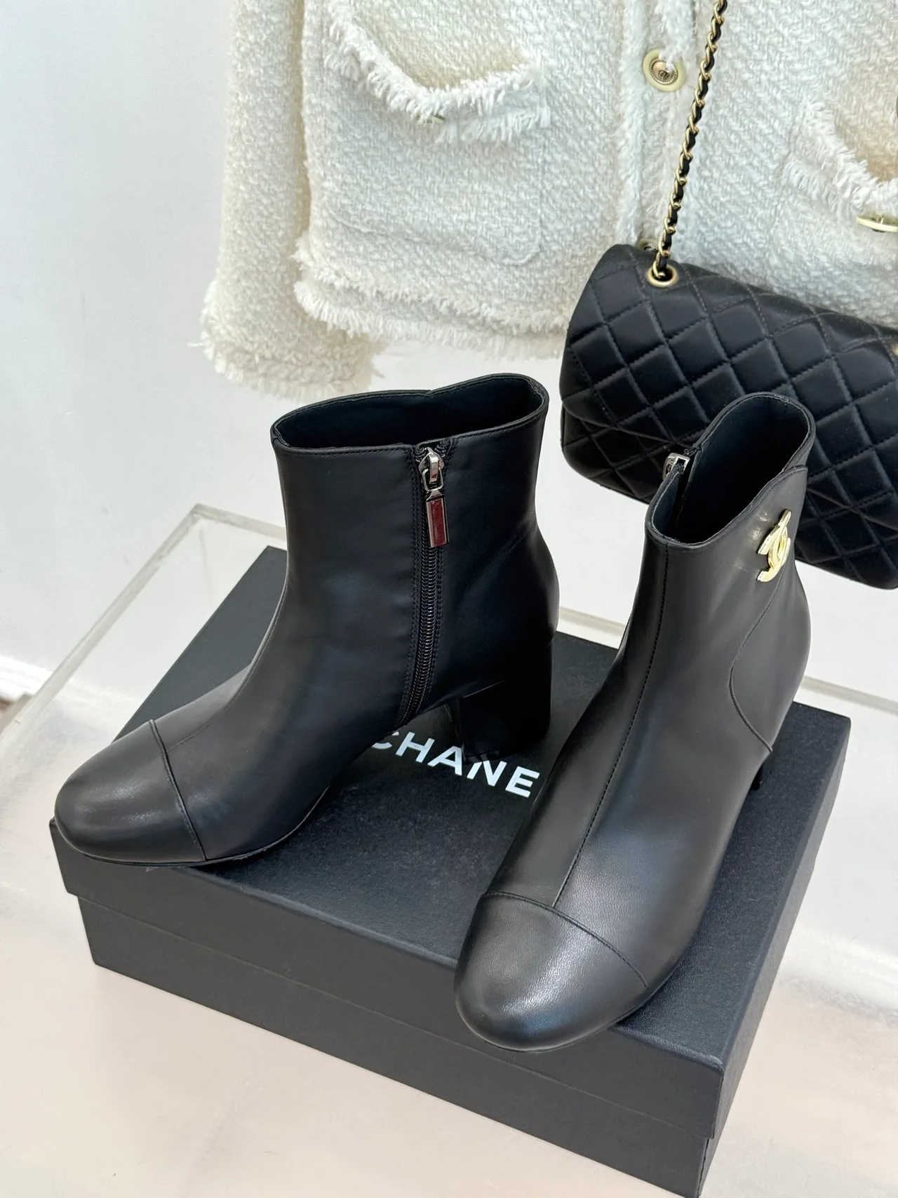 Chanel Ankle Boots in Black · view 3