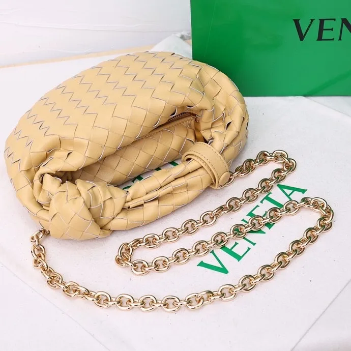 Bottega Veneta Woven Glossy Hobo Bag in Beige · view 5