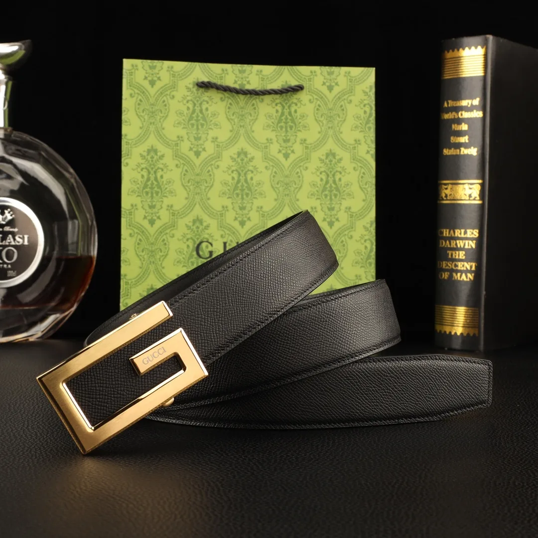 Gucci Rectangular G automatic belt in Black · view 2