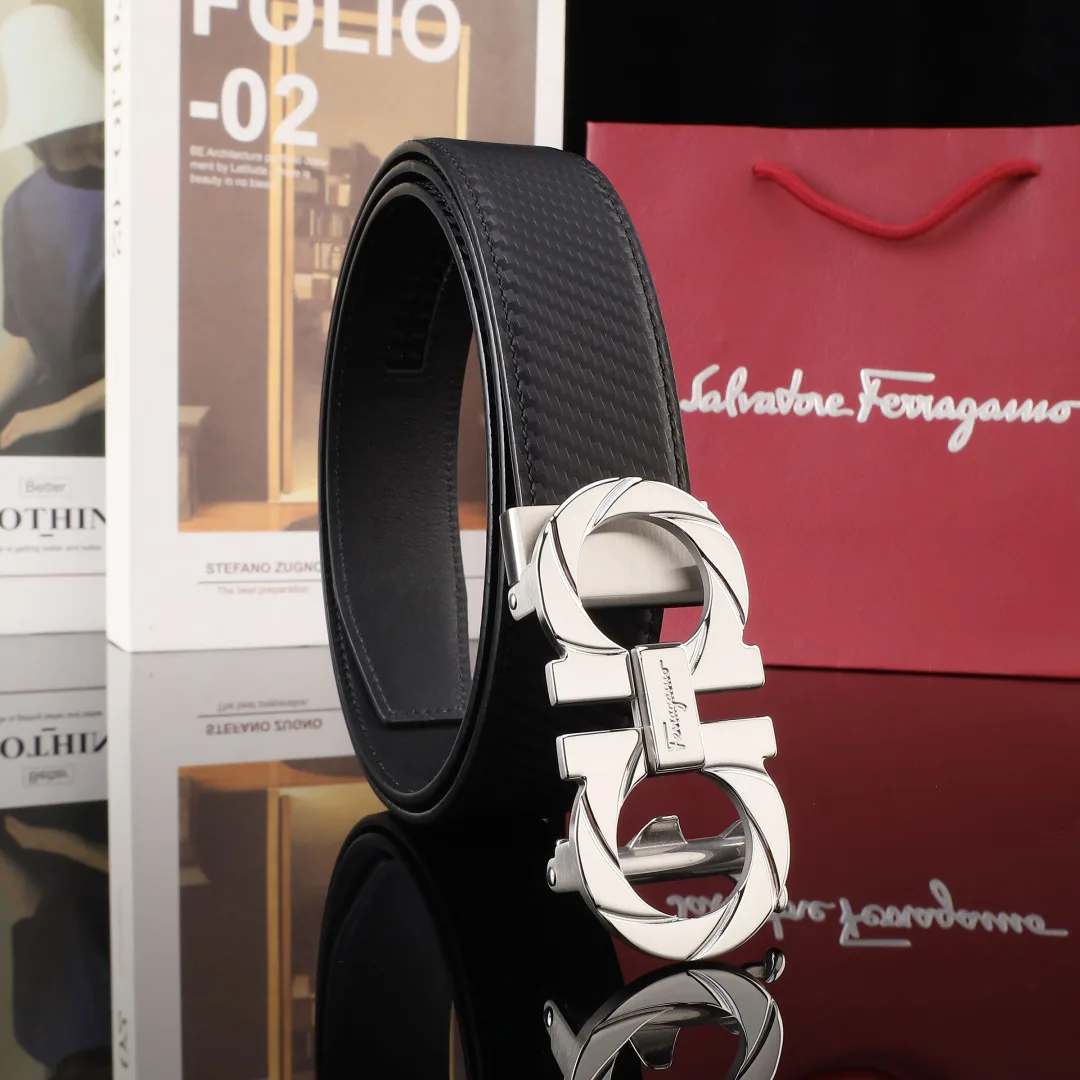 Ferragamo Automatic Belt in Black · view 1