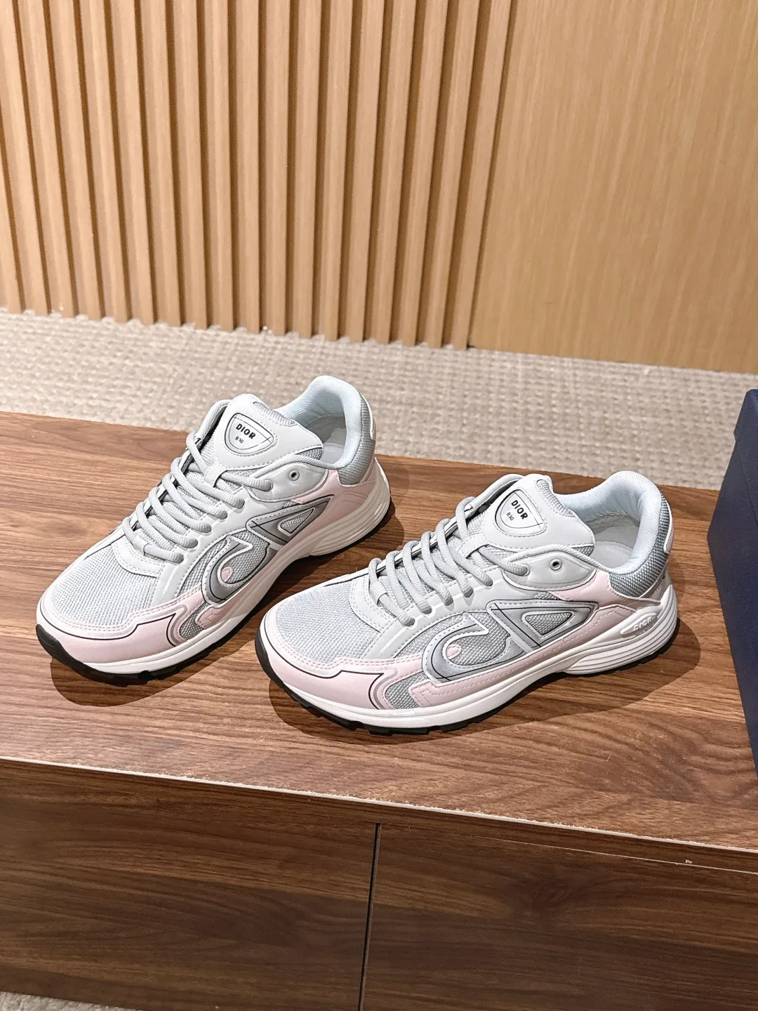Dior Panelled Sneakers in White · view 2