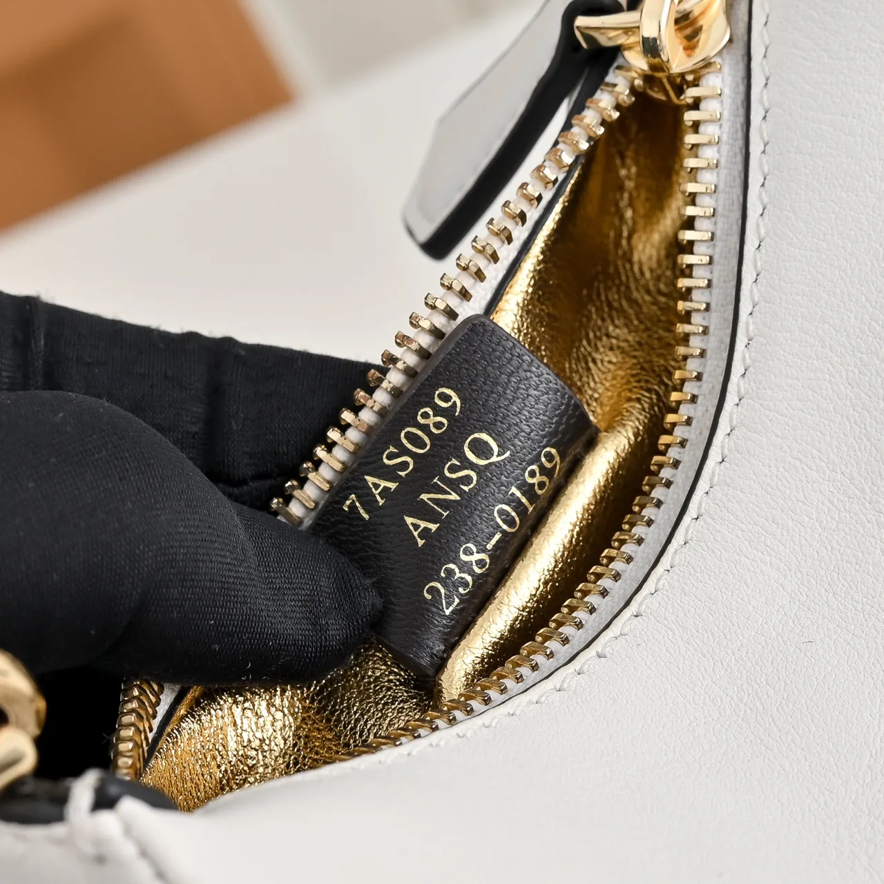 Fendi Crescent Shoulder Bag in White · view 6