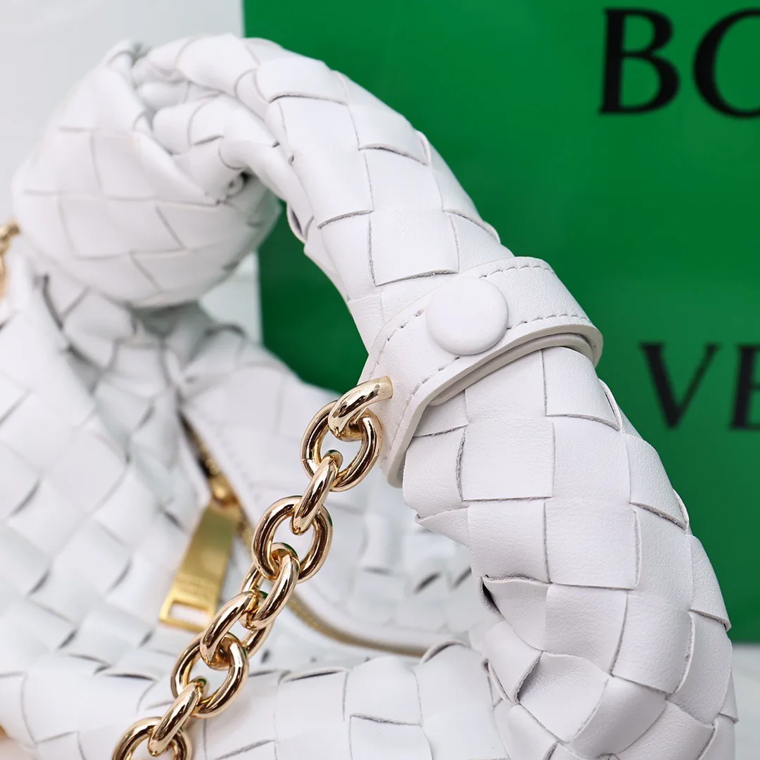 Bottega Veneta Woven Hobo Bag in White · view 7