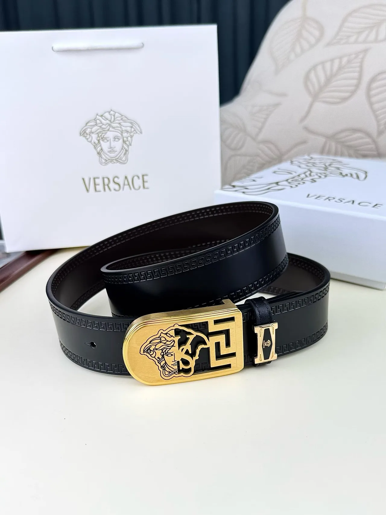 Versace Belt in Black · view 1
