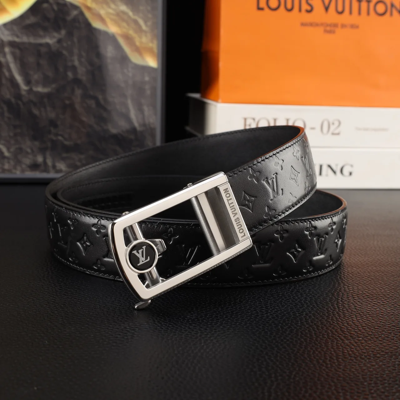 Louis Vuitton Automatic Belt in Black · view 1