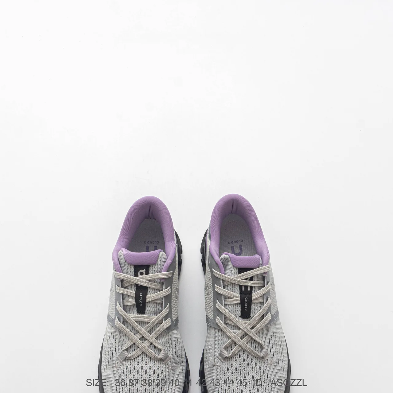On Cloud X4 Mesh Lace-Up Running Shoes in Grey · view 5