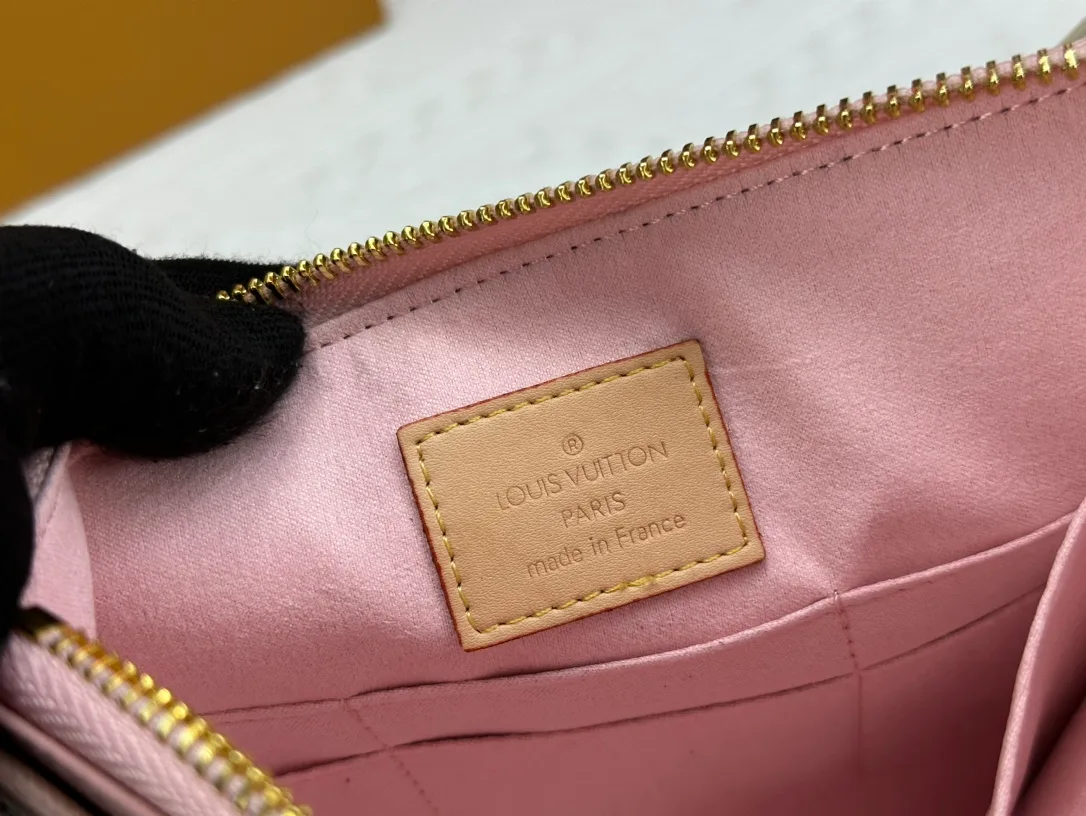 Louis Vuitton Calfskin Wristlet Pouch in White · view 9