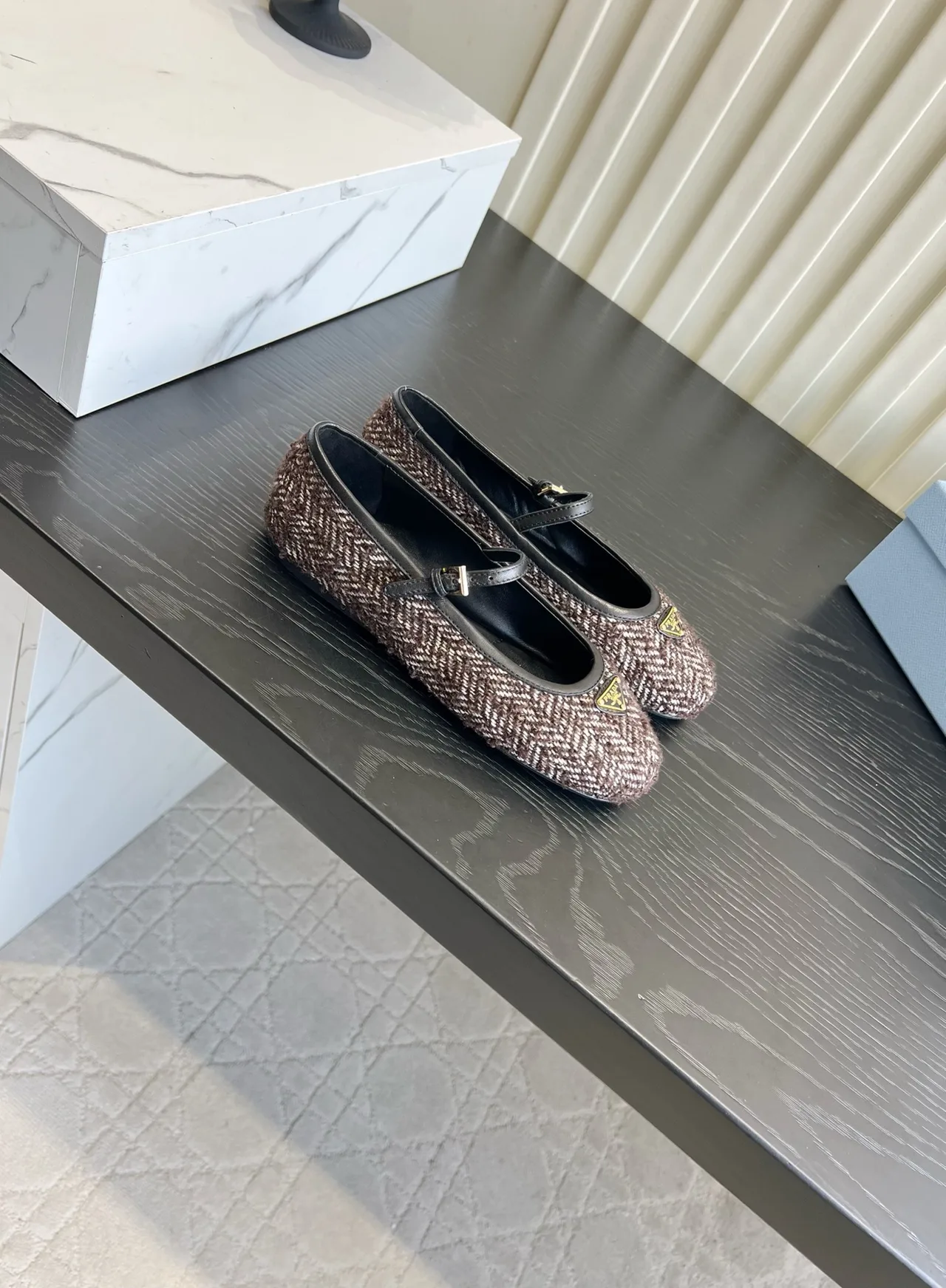 Prada Flats in Brown · view 3
