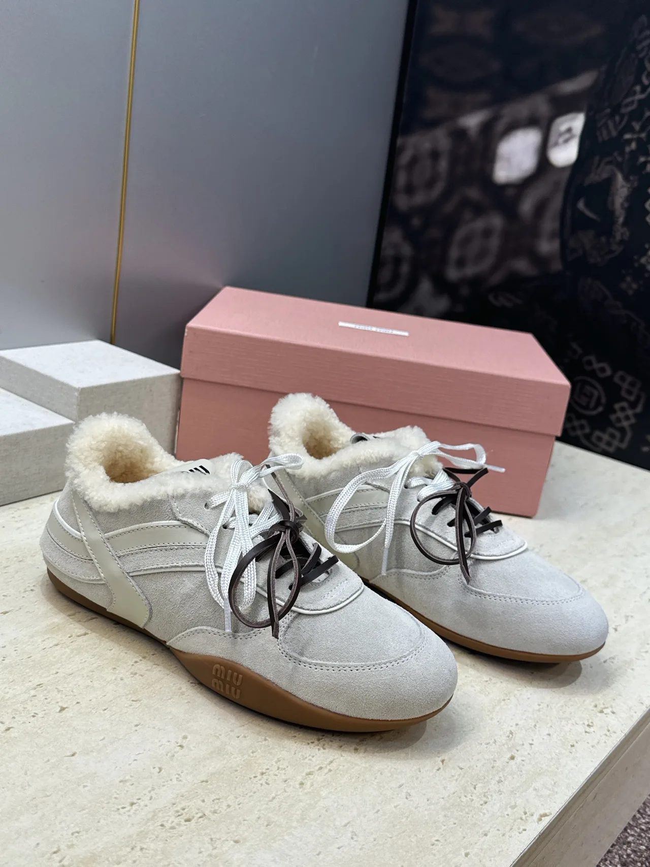 Miu Miu Sneakers in Grey · view 1