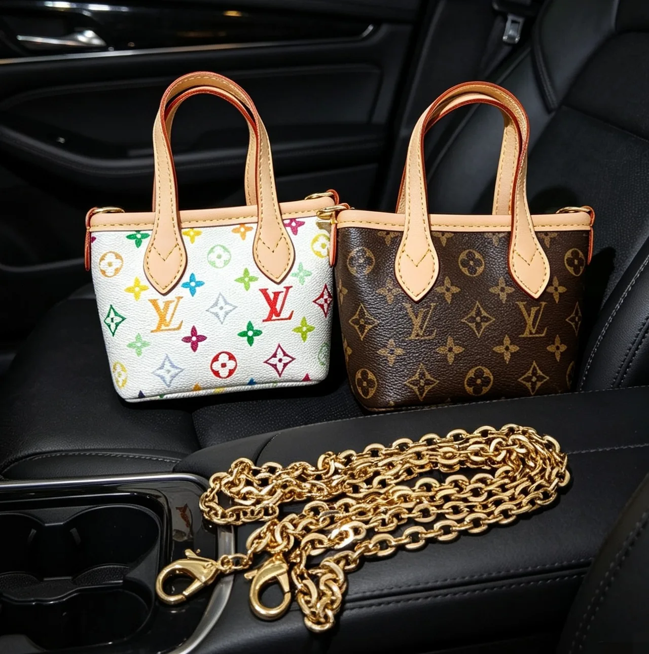 Louis Vuitton Mini monogram tote in Brown & White · view 8