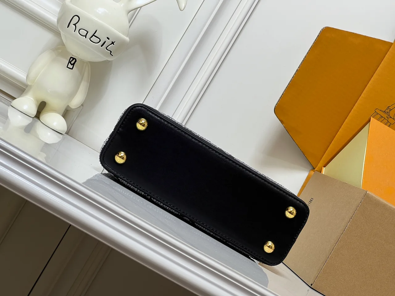 Louis Vuitton Cowhide Top-Handle Bag in Black · view 7