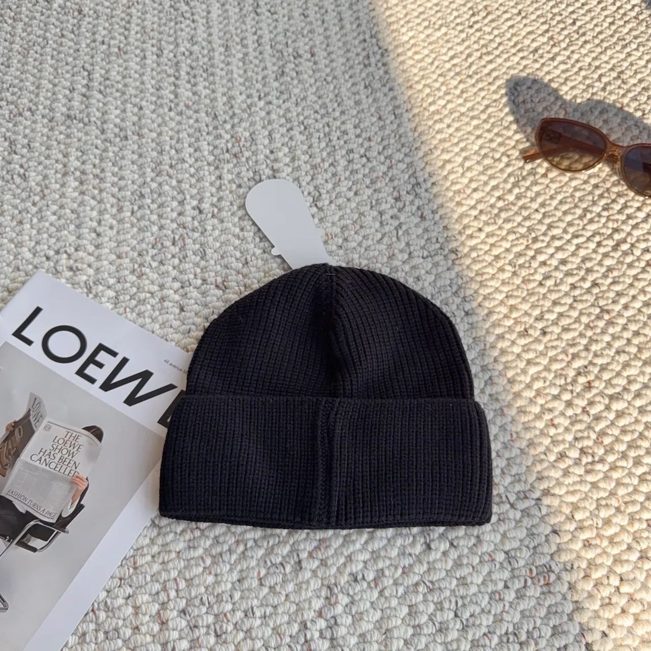 Chrome Hearts Cross-Patch Knit Beanie in Black · view 3