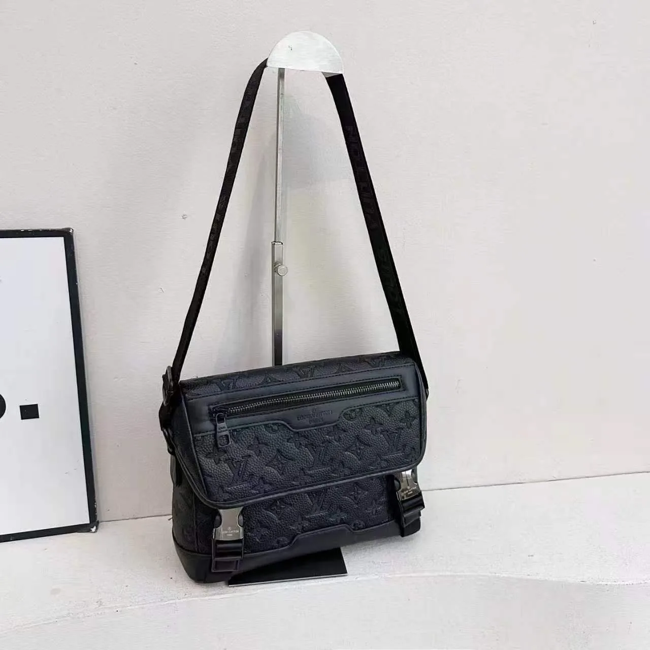 Louis Vuitton Monogram Messenger Bag in Black & Brown · view 4