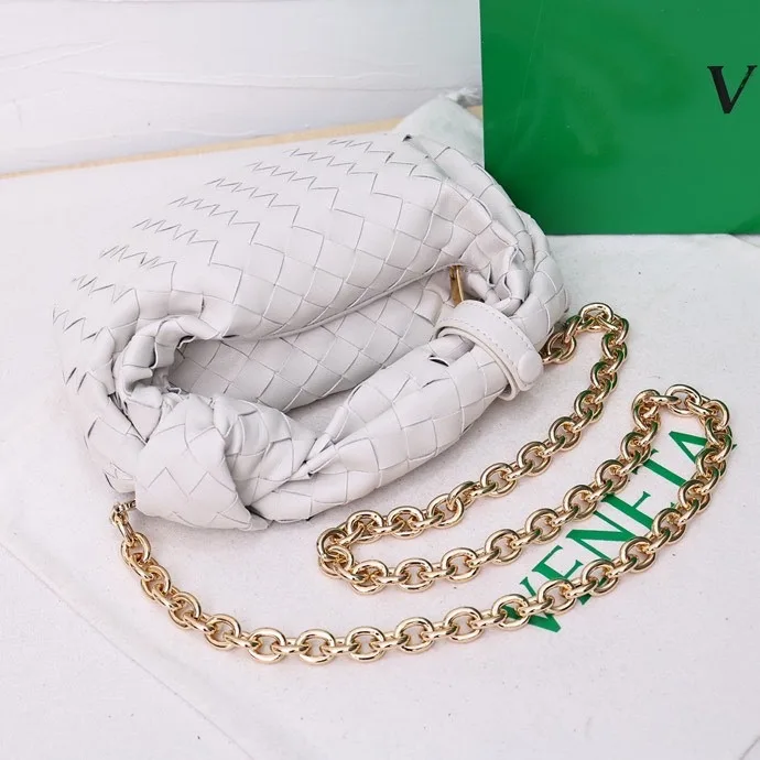 Bottega Veneta Quilted Woven Hobo Bag in White · view 5