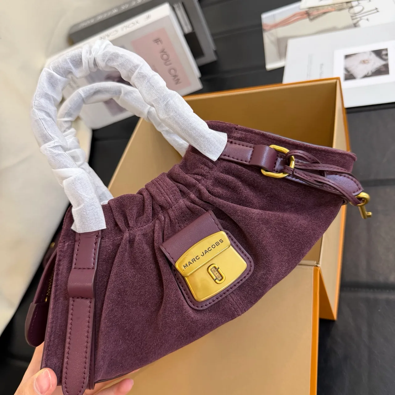Marc Jacobs Cowhide Hobo Bag in Purple · view 3