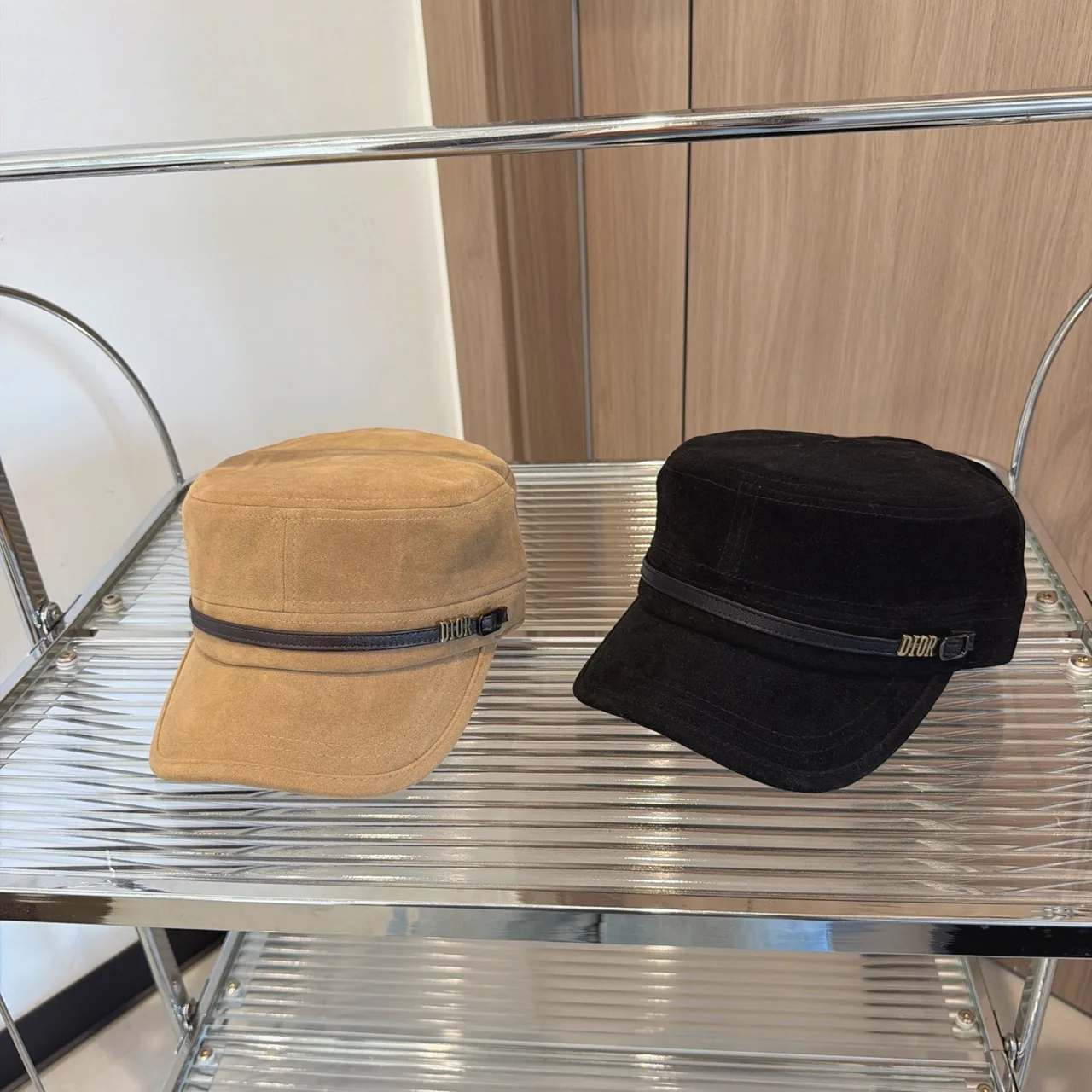 Dior Flat-Top Cap in Brown & Black & Tan & Beige · view 7