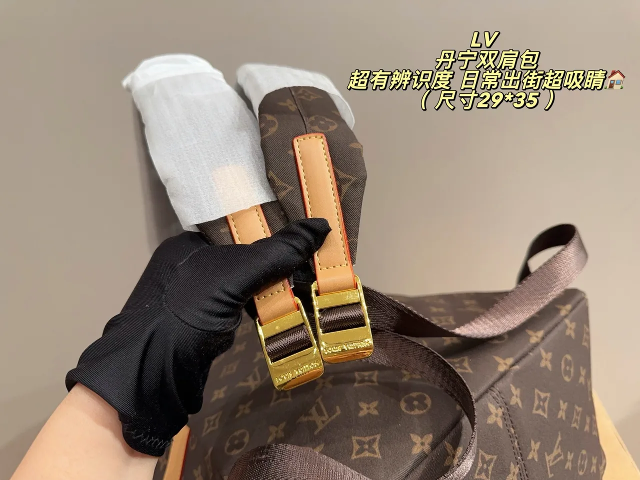 Louis Vuitton Canvas Monogram Backpack in Brown · view 8
