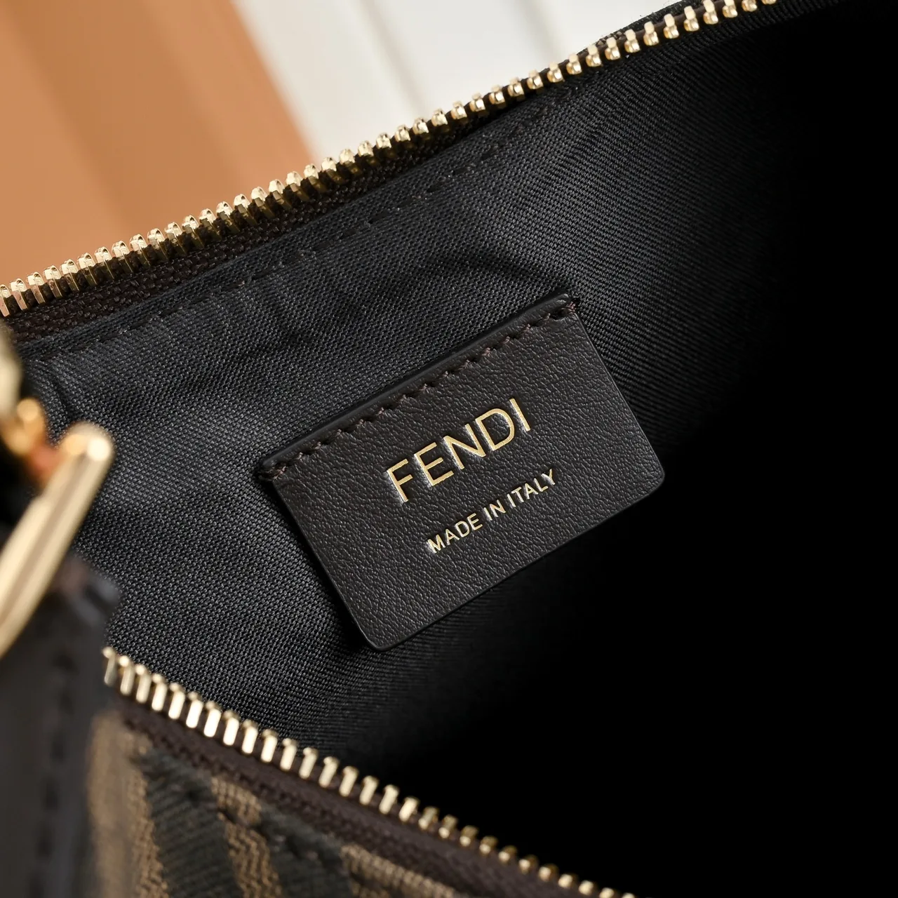 Fendi Monogram Hobo Bag in Brown · view 7
