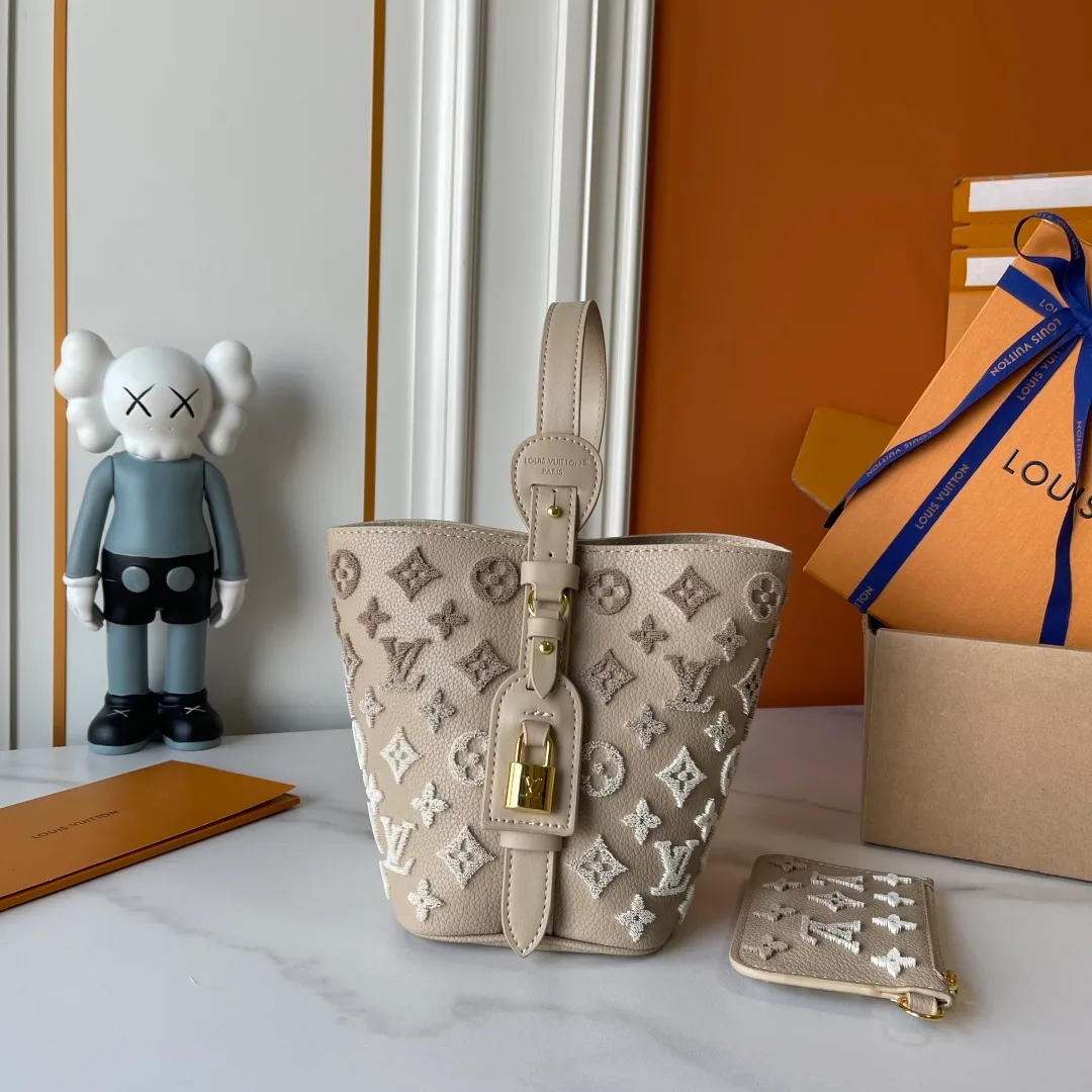 Louis Vuitton Cowhide All In BB Bag in Grey · view 3