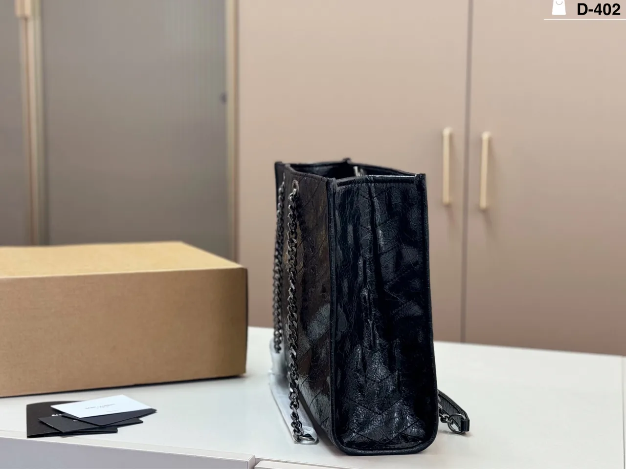 Saint Laurent Sheepskin Crossbody Bag in Black · view 4