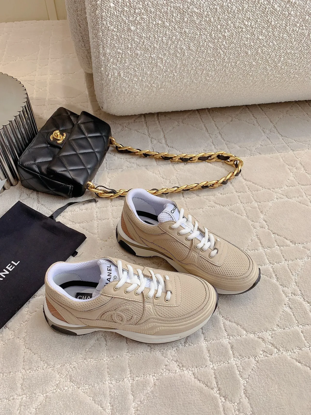Chanel Sneakers in Beige · view 3