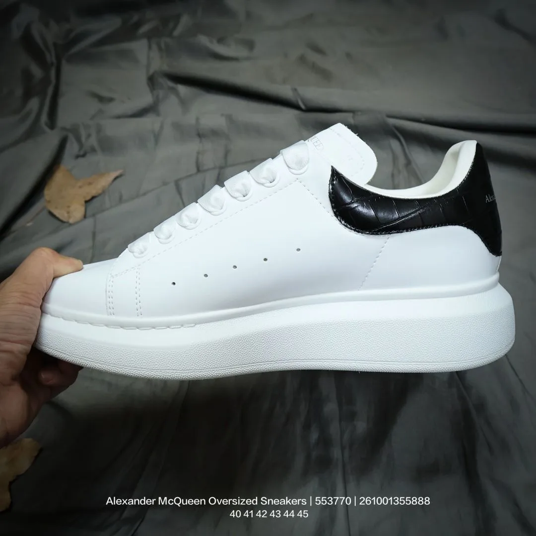 Alexander McQueen Lambskin Sneakers in White · view 4