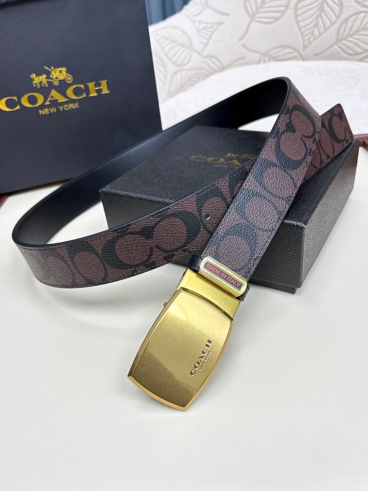Coach Belt in Black · view 3