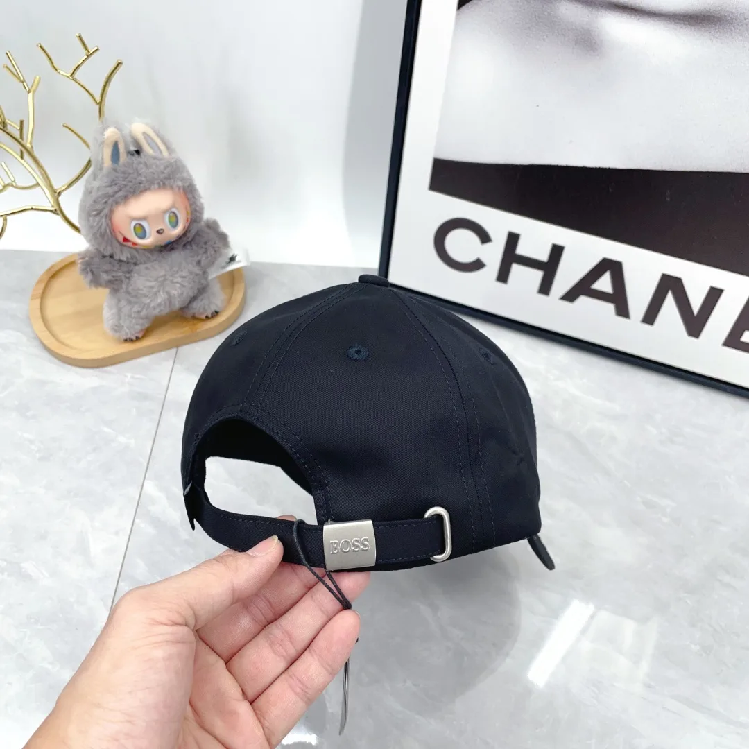 Boss Embroidered Baseball Cap in Black · view 7