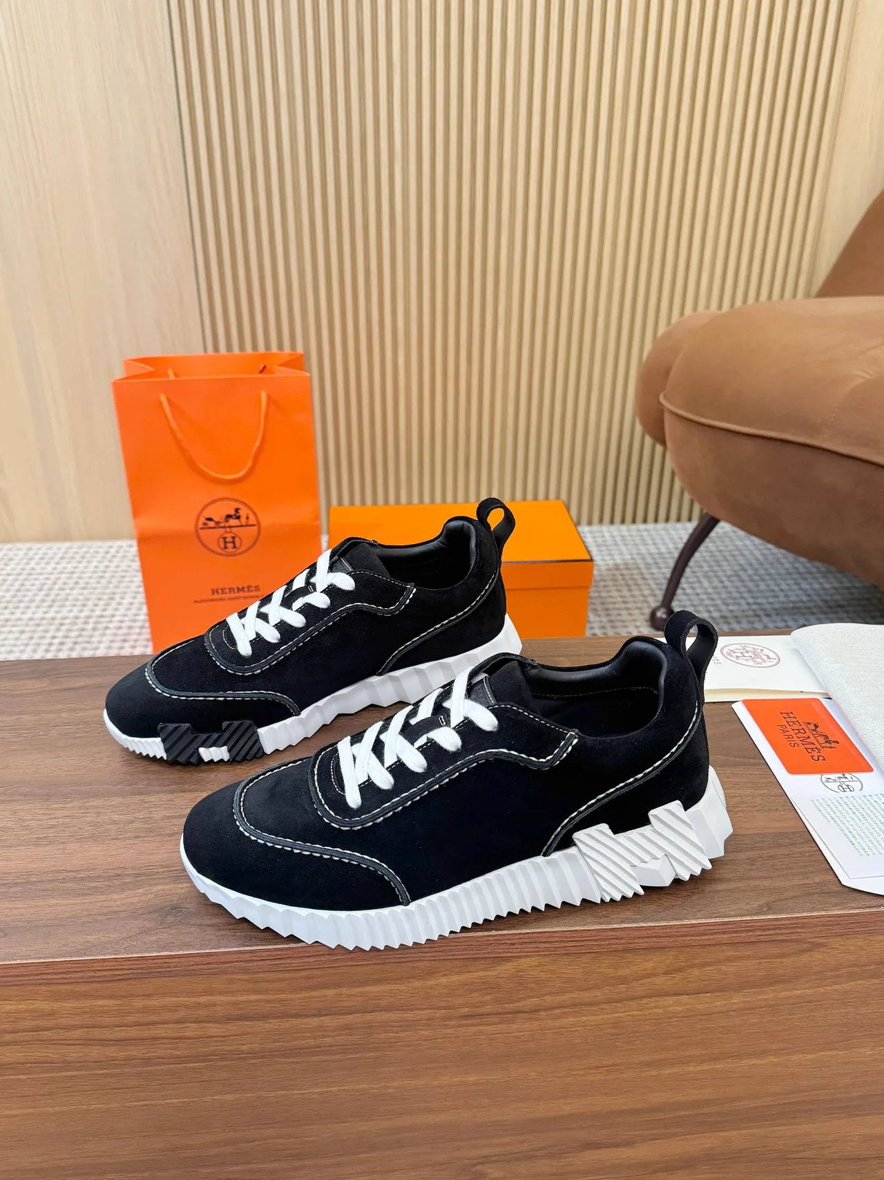 Hermes Sneakers in Black · view 2