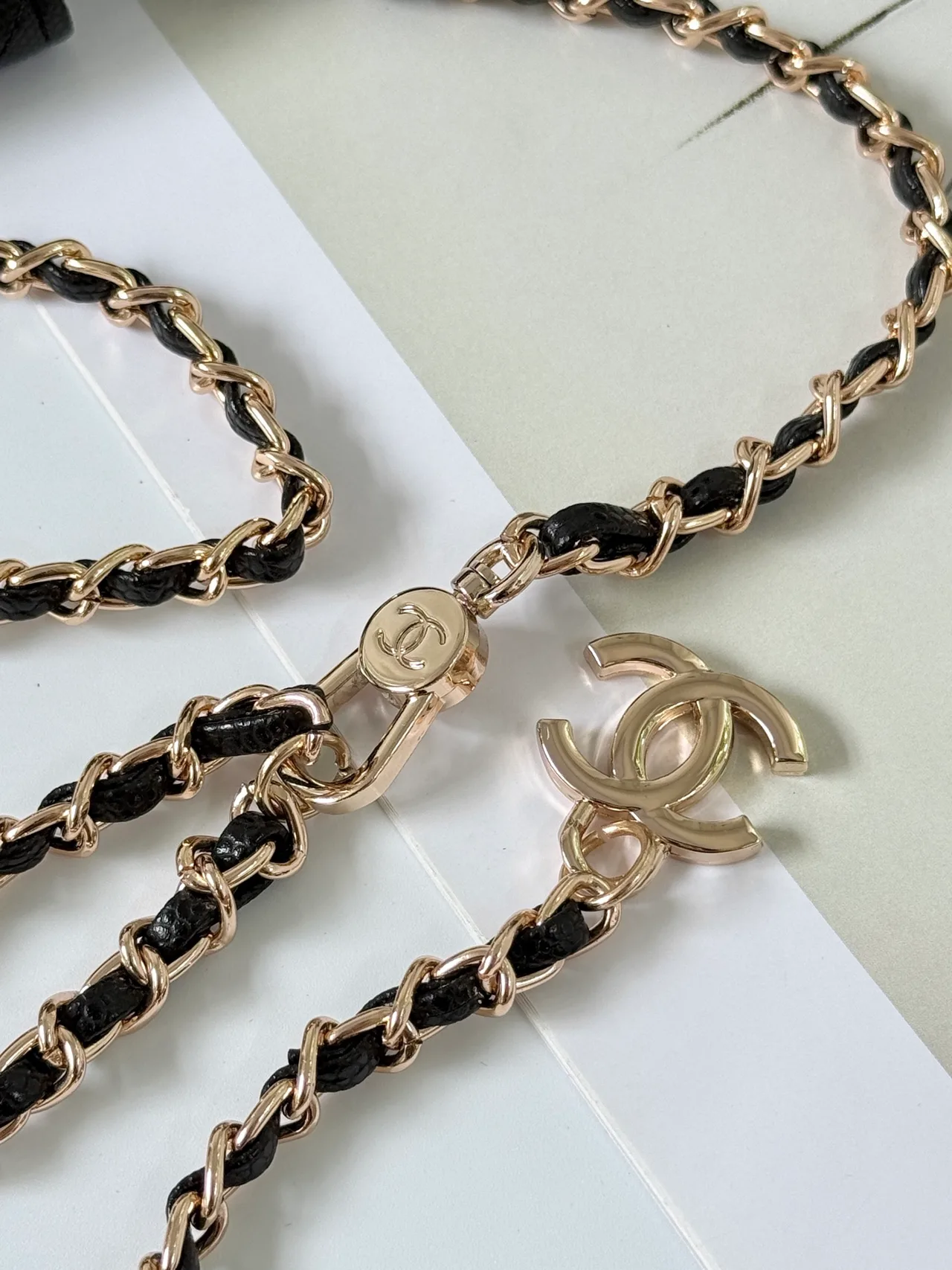 Chanel Quilted Mini Chain Wallet in Black · view 3
