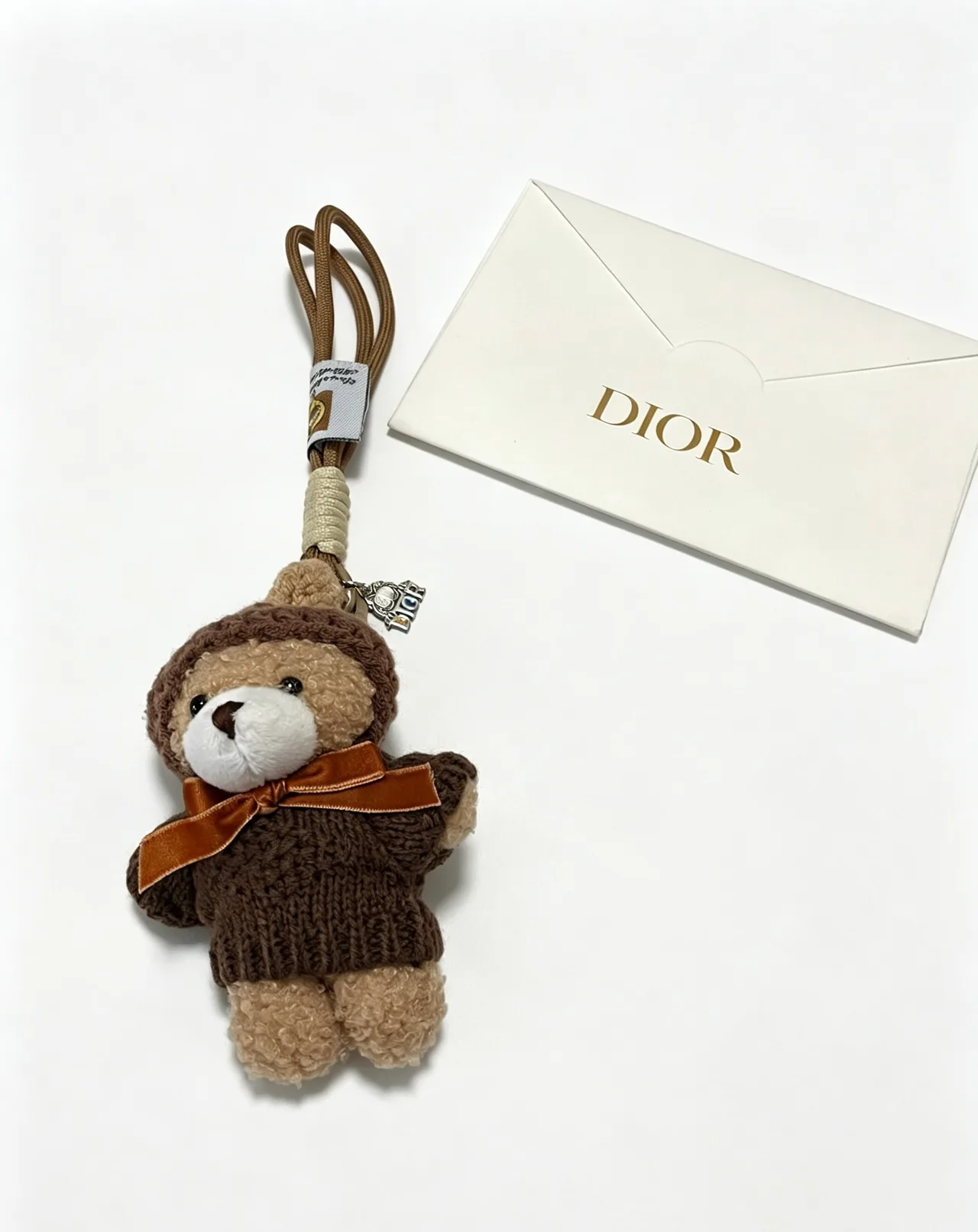 Dior Teddy Bear Bag Charm in Brown · view 2
