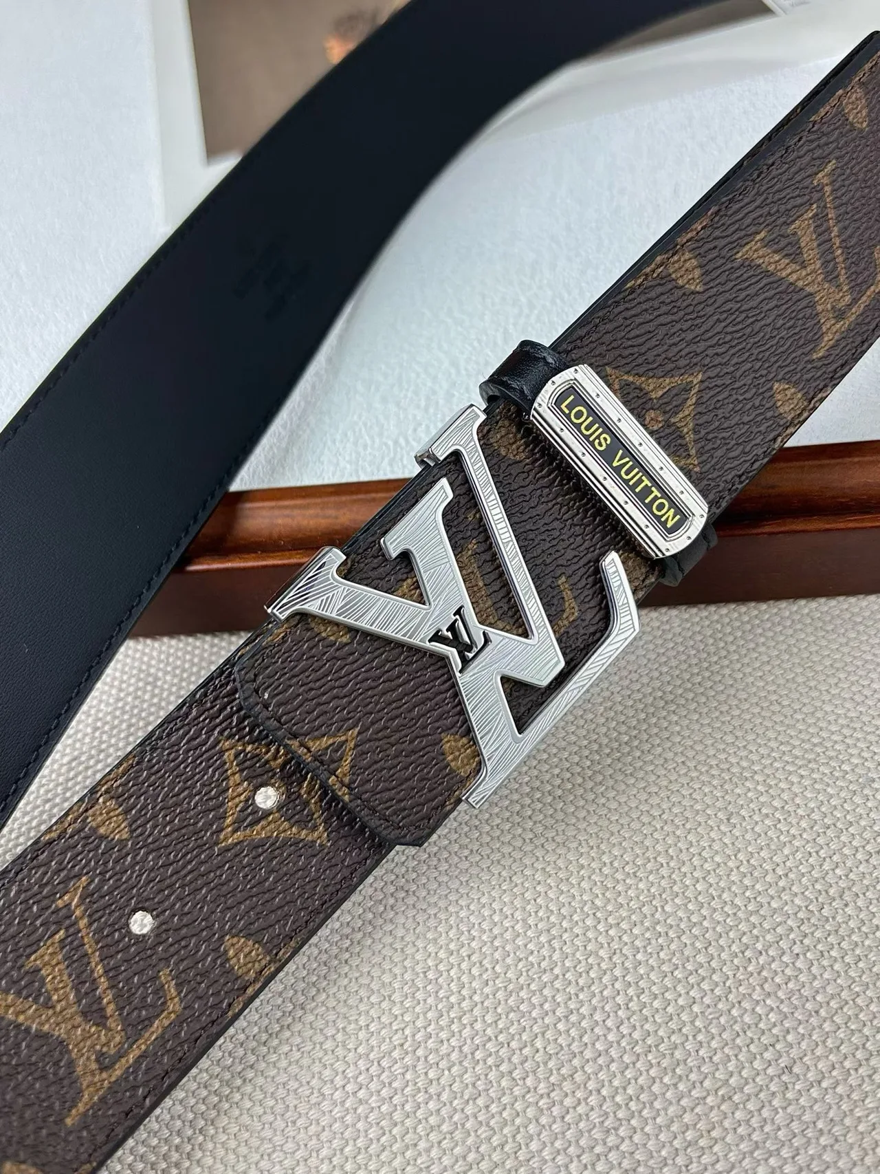 Louis Vuitton Reversible Monogram Belt in Brown · view 8