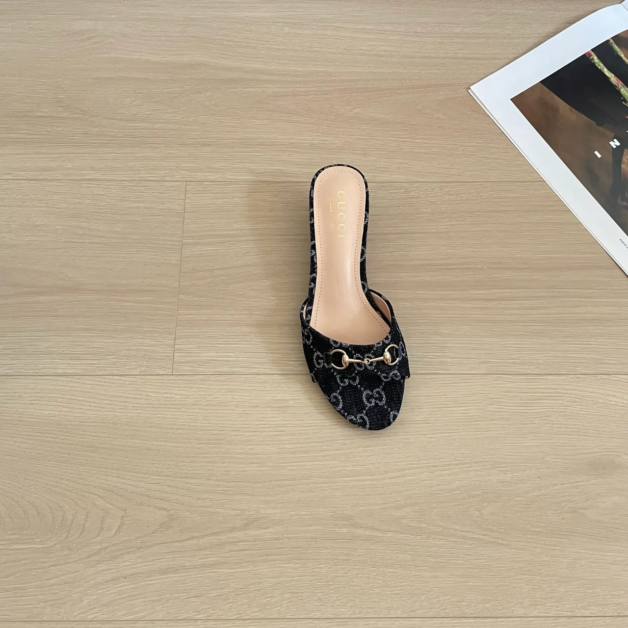 Gucci Canvas Mules in Black · view 7