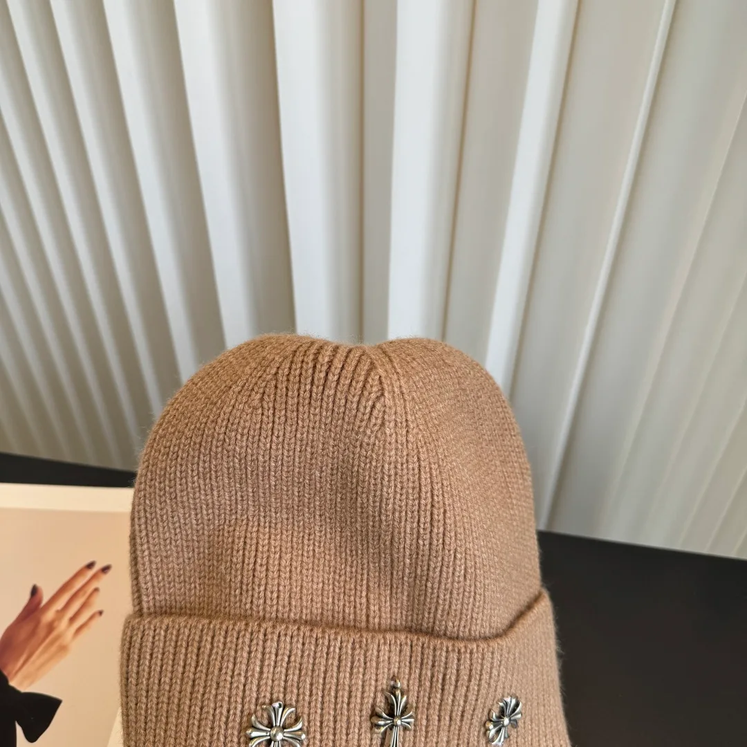 Chrome Hearts Beanie in Tan · view 8