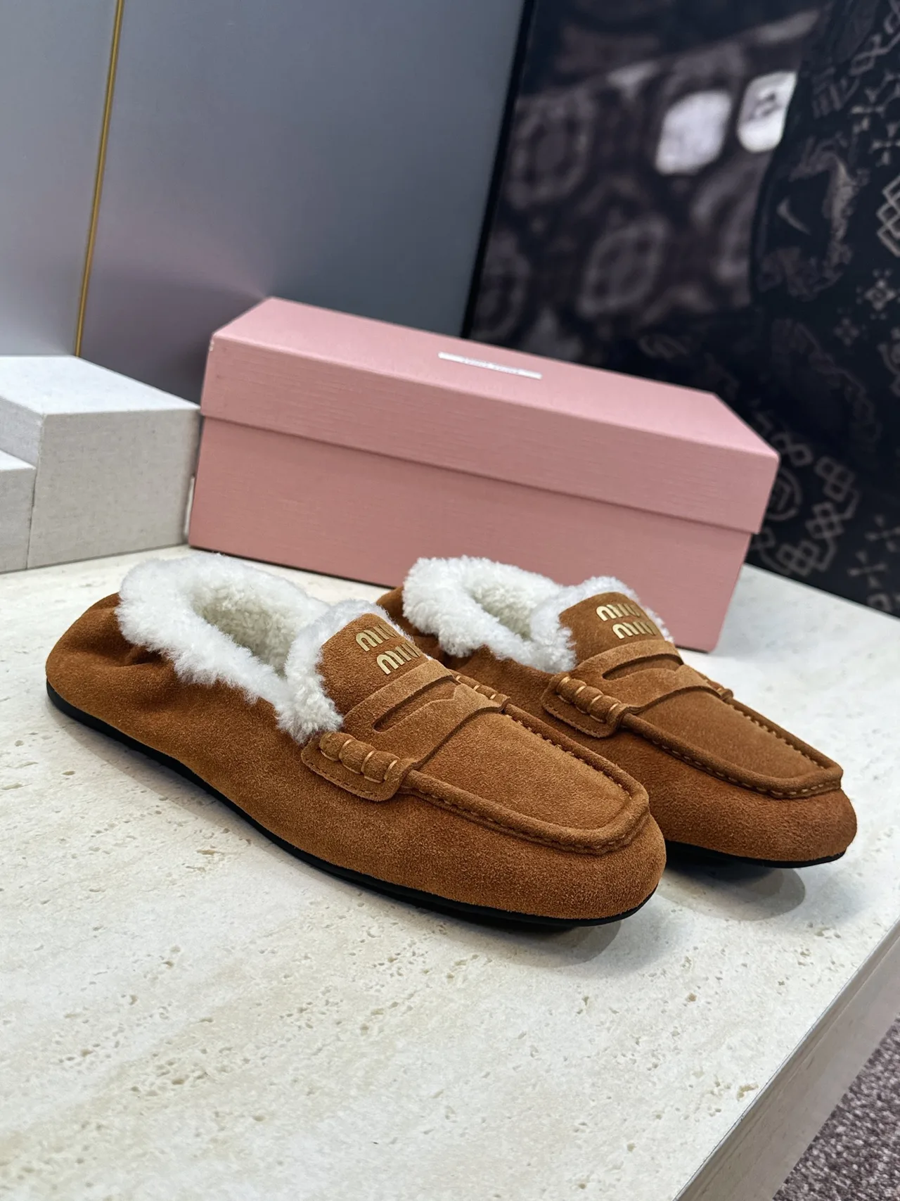 Miu Miu Mules in Brown · view 1