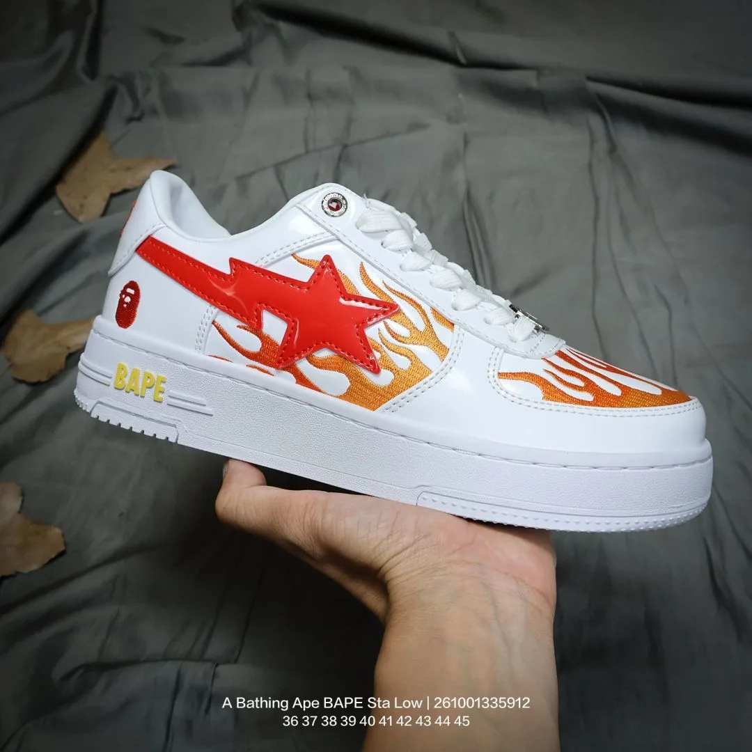 BAPE BAPE STA Low Sneakers in White · view 1