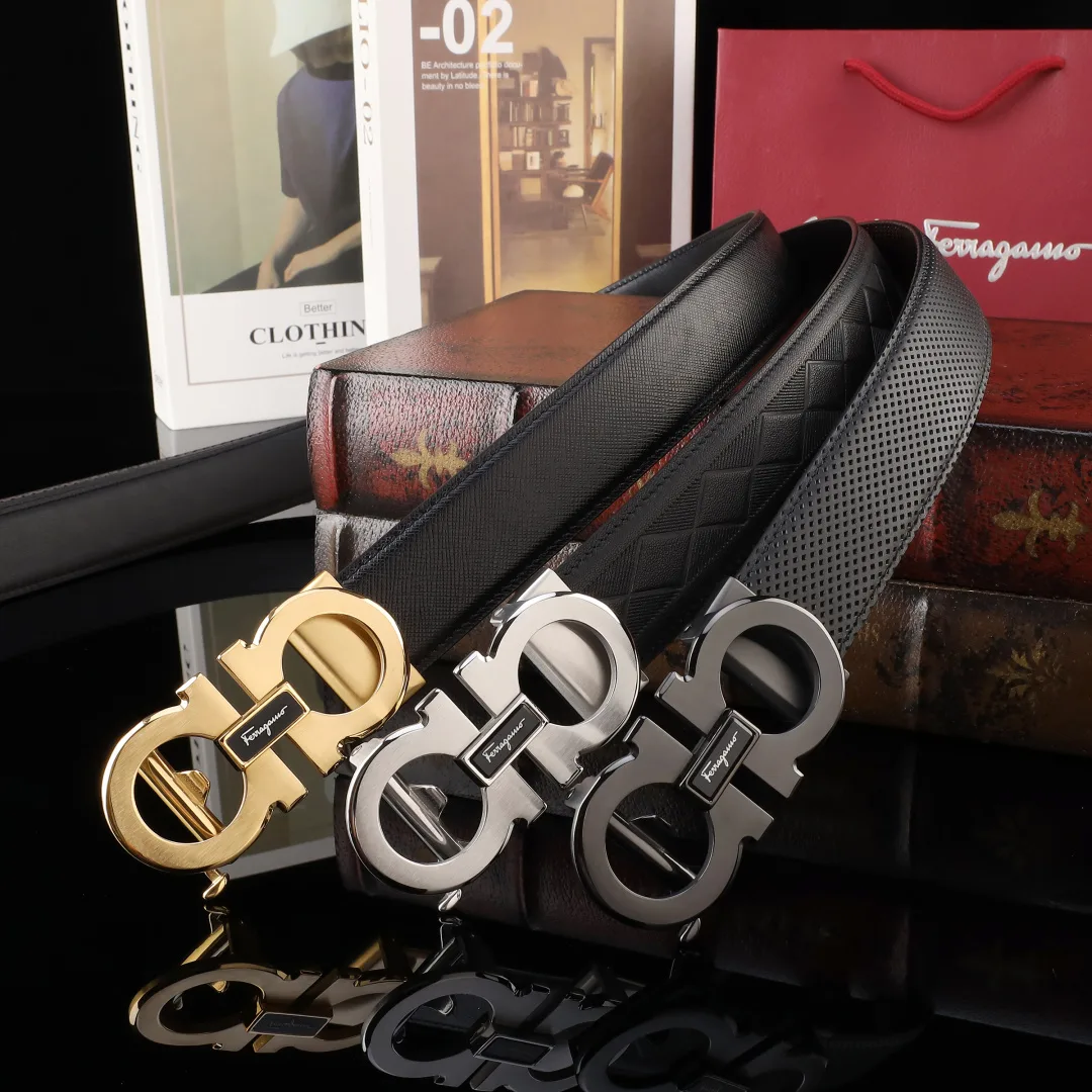 Ferragamo Gancini automatic belt in Black · view 7