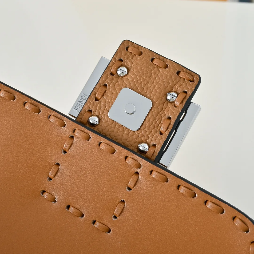 Fendi Baguette Smooth Bag in Tan · view 6
