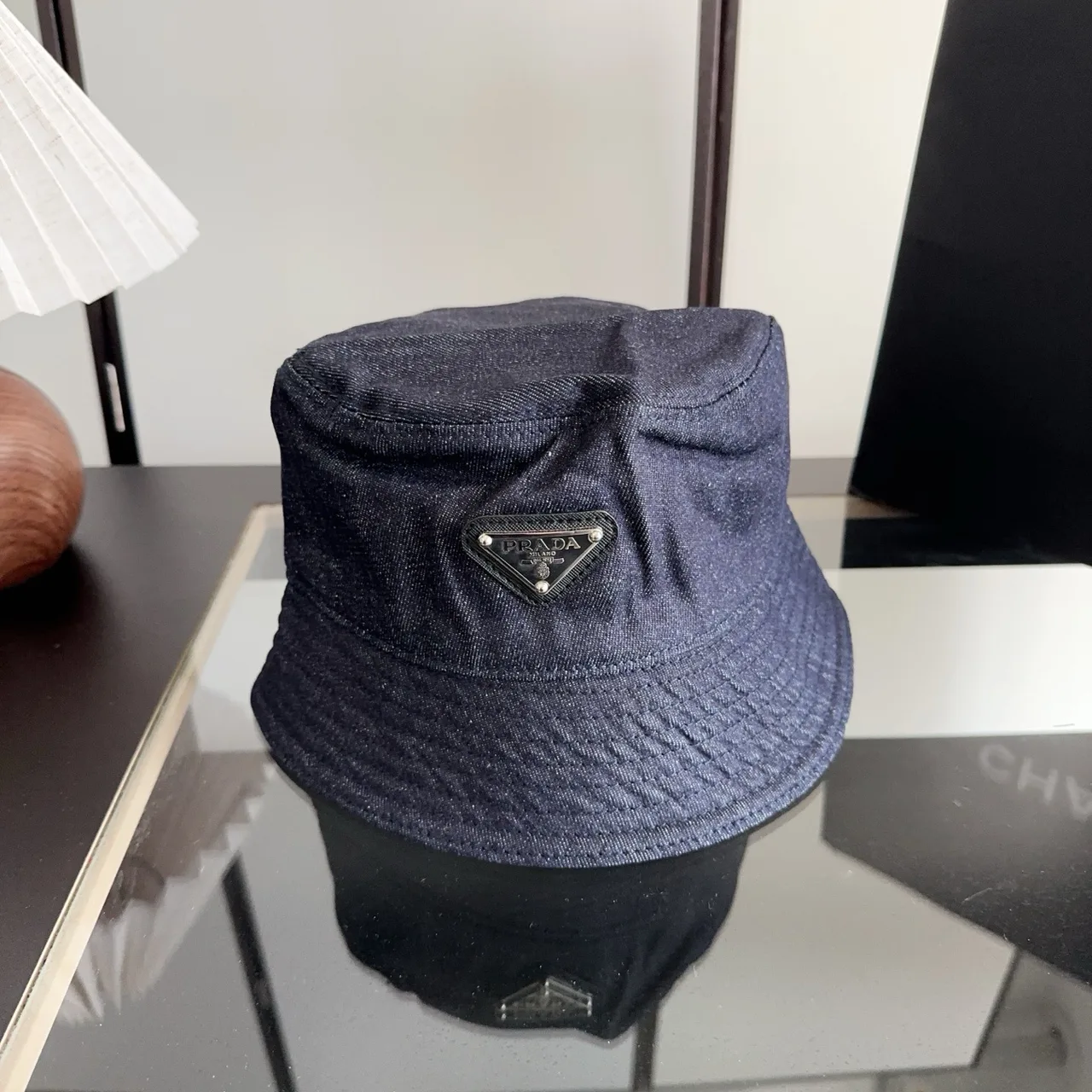 Prada Bucket Hat in Blue · view 1