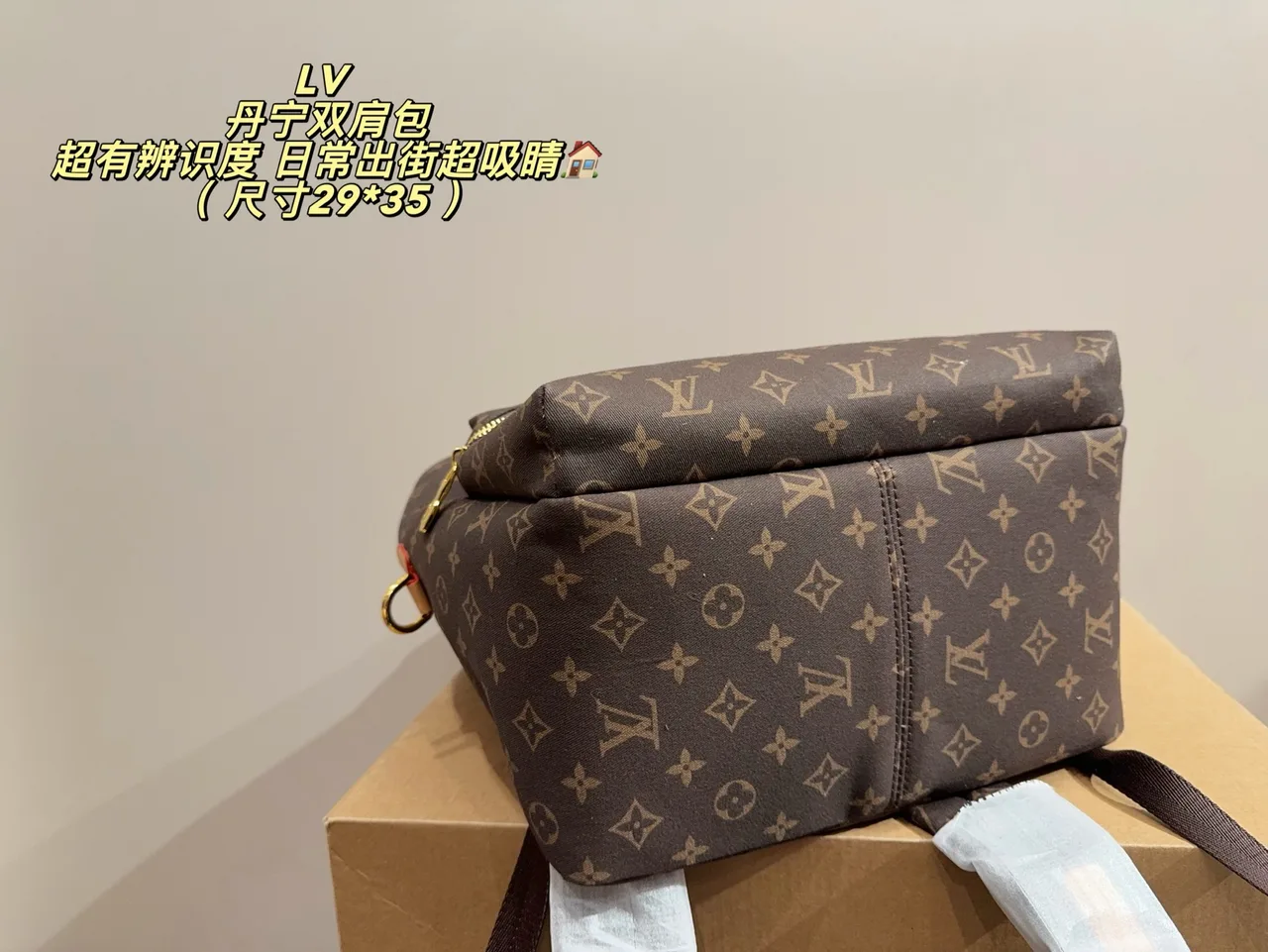 Louis Vuitton Canvas Monogram Backpack in Brown · view 5