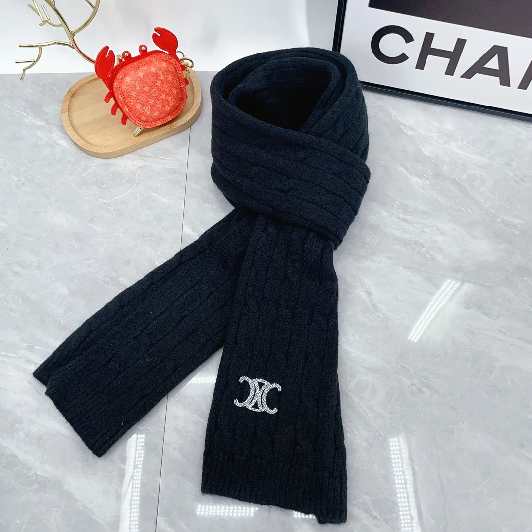 Celine Hat Scarf and Gloves Set in Black · view 4