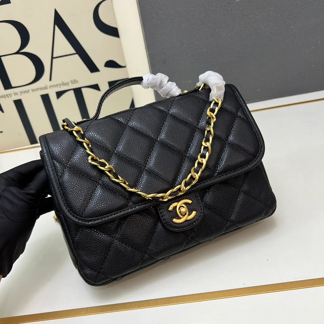 Chanel Calfskin Quilted Backpack in Black · view 3