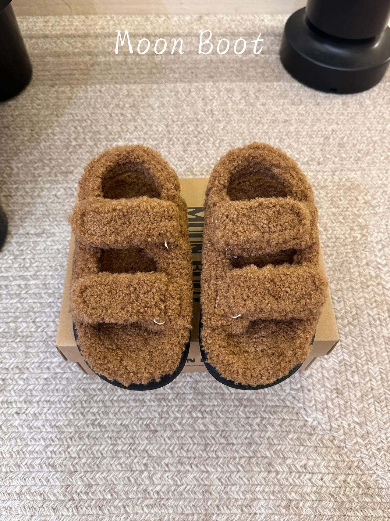 Teddy Double-Strap Sandals in Brown · view 1