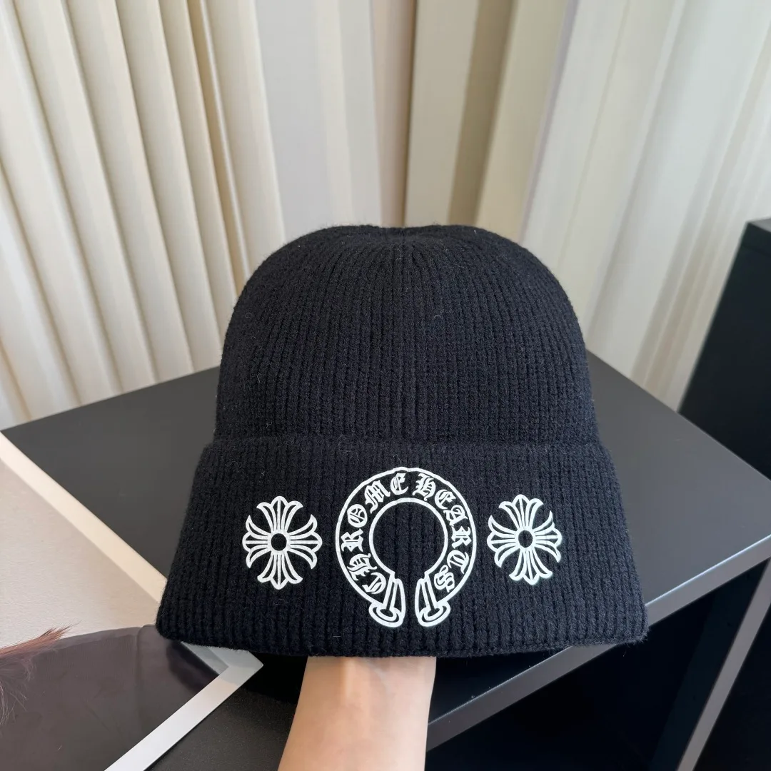 Chrome Hearts Embroidered Knit Beanie in Black · view 4